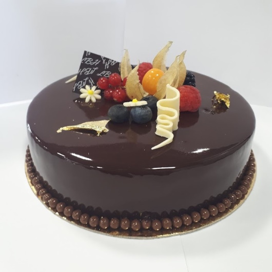 Entremet Le Noir Intense Patisserie La Blanche Hermine